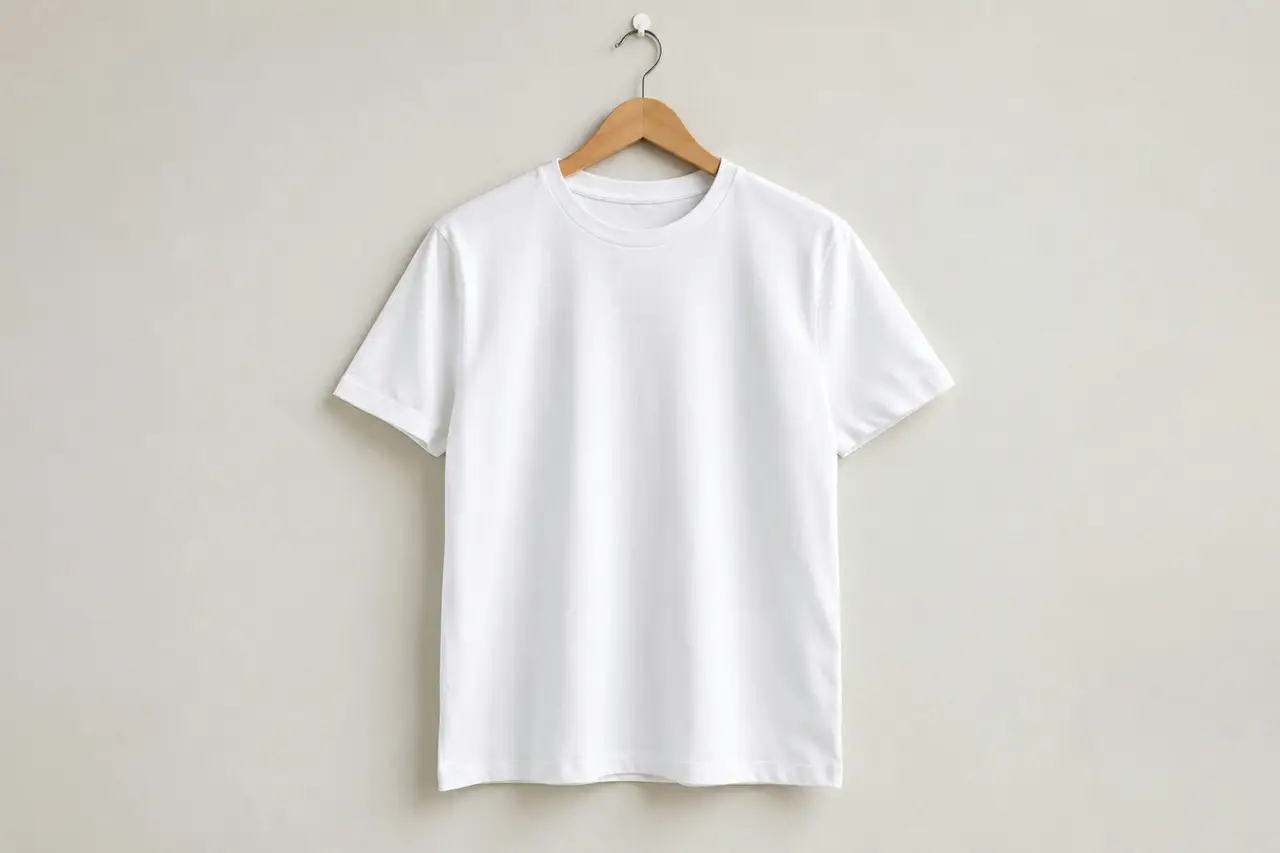 Camiseta blanca lista para personalizar